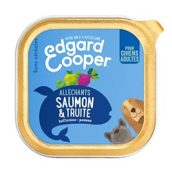 Terrine Edgard Cooper Saumon & Truite EDGARD COOPER  Paté pour chien